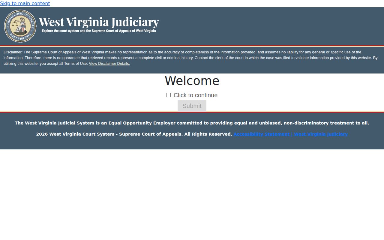 Nicholas County warrant record check through the official West Virginia Magistrate Court search